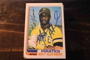 TARJETA AUTOGRAFIADA DE LOS PIRATAS DE PITTSBURGH DE MATT ALEXANDER - Imagen 1 de 1