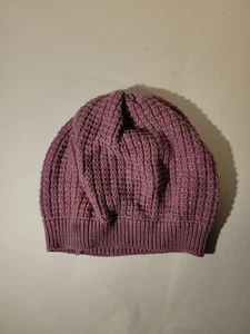 Gap Girls Purple Glittery Winter Beanie Size M - Picture 1 of 9