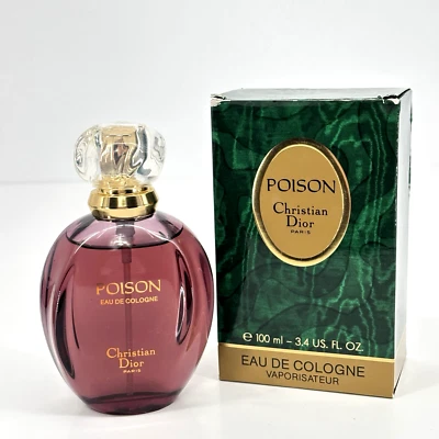 Christian Dior Poison 100 ml/3,4 US Fl. Oz. Eau De Cologne Spray Nuevo En Caja Foto 1 de 4