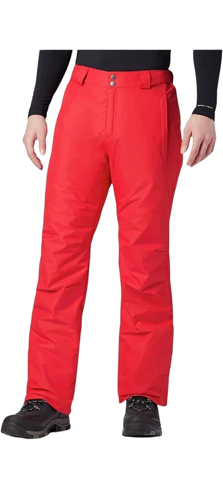 Columbia Men's Ski Pants Waterproof Bugaboo IV Snow Mountain - Red - Large
