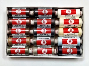 Best Quality Box Of 15 Colors Thread 400m each For Sewing Free Shipping - Picture 1 of 2