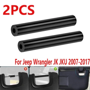 Sun Visor Repair Kit Black RH & LH Sun Visor For 07-17 Jeep Wrangler JK JKU 2Pcs - Picture 1 of 5
