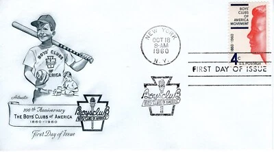 U.S. #1163 4¢ Boys’ Clubs of America ArtMaster FDC ST3360 - Image 1 of 3