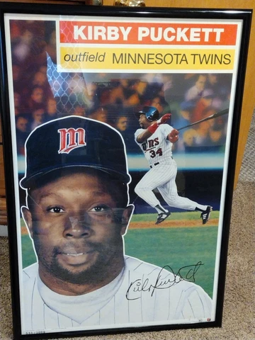 Kirby Puckett Geo Graphics lithograph April 1 1992 24×36 Poster 551/5000 RARE!! Cover