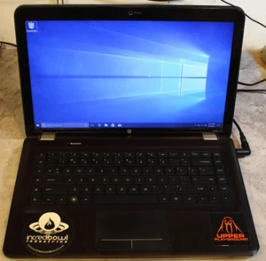 HP Pavillion dv6 For Parts Booted 500GB HDD Wiped 6GB Ram i3-M370@2.4GHz CPU - Picture 1 of 7