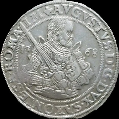 1568  Germany Silver Taler .Dresden Mint Sachsen-Albertinische Linie. Very Rare - Image 1 of 2