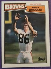 1987 Topps #84 Brian Brennan Rookie Football card Cleveland Browns!