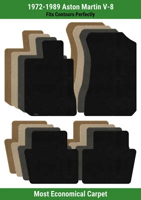 Lloyd Velourtex Front & Rear Row Carpet Mats for 1972-1989 Aston Martin V-8  Foto 1 de 4