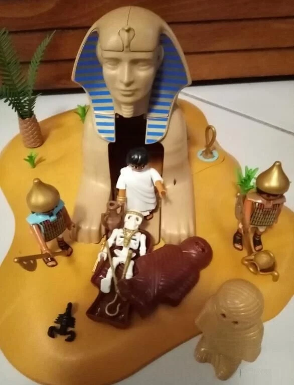 LOT playmobil SPHINX 4242 + CAMP DES PILLEURS DE PYRAMIDE 4247 TBE - Photo 1/4