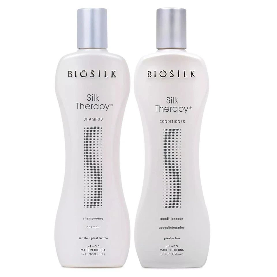BioSilk Silk Therapy Conditioner, 12 oz and BioSilk Silk Therapy Shampoo, 12oz - Image 1 of 1