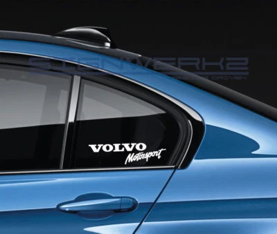 Nuevo par de calcomanías adhesivas Volvo Motorsport logotipo Suecia R XC90 XC60 V60 V90 Foto 1 de 4