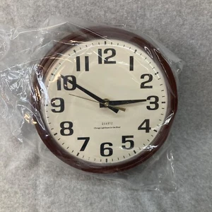 VIntage NEW! Chicago Lighthouse For The Blind Wall Clock 1983 Quartz 8.5" Round - Picture 1 of 6