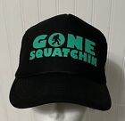 Gone Squatchin VINYL PRINT Big Foot Yeti Hunting Cap/Hat Snapback CP6