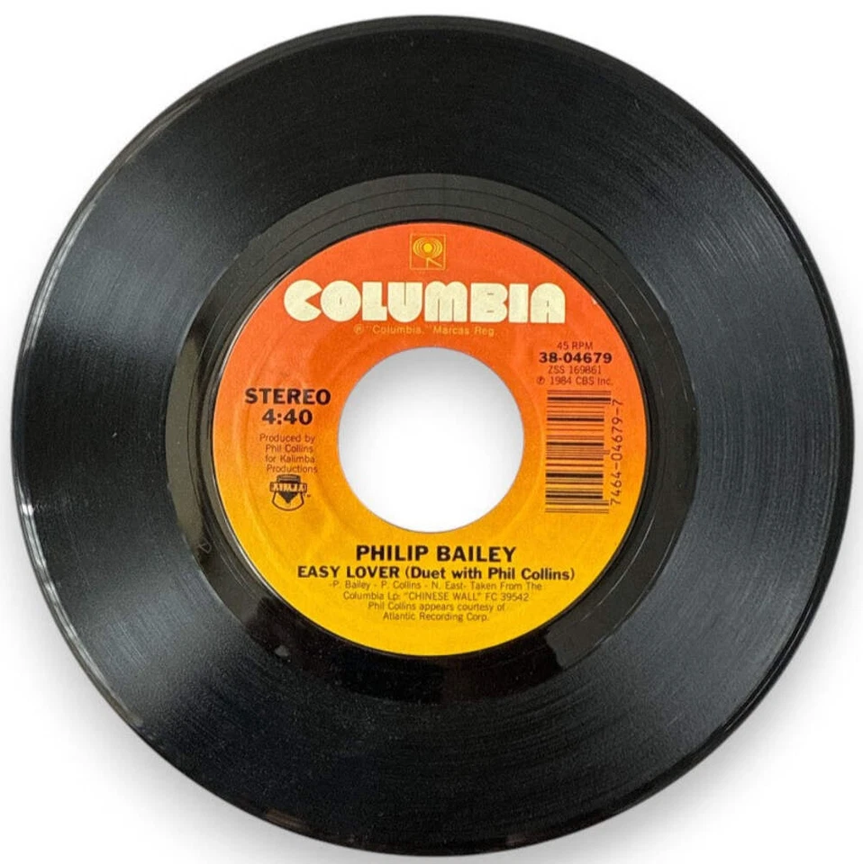 Philip Bailey Duet With Phil Collins – Easy Lover (7" Vinyl Single) New & Mint - Imagem 1 de 1