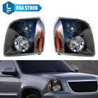 Fit for for 2007-2014 GMC Yukon XL 1500 XL 2500 Headlights Headlamps Left+Right