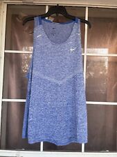 Nike Mens XL Tall Dri-FIT Rise 365 Running Tank Top Blue Heather CZ9179-481