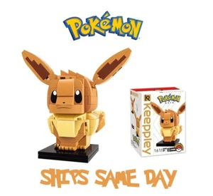 ✅ Juego Oficial de Bloques de Construcción Pokémon Eevee 161 piezas Creativo Hágalo usted mismo Juguete Divertido NUEVO - Imagen 1 de 3