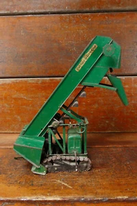 VTG 1950s Doepke Model Toys 18” Pressed Steel Barber Greene Bucket Loader Toy - Picture 1 of 18