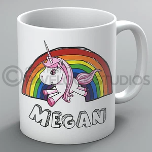 Taza Unicornio Tazas Nombre Unicornios Arco Iris Magia Niñas Niños Divertido Lindo Regalo - Imagen 1 de 1