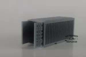 SW Replicas escala HO 220-1305: CONTENEDOR DE CARGA 20' - AMBAS PUERTAS ABIERTAS - GRIS - Imagen 1 de 3