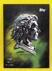 FOREVER - AYRTON SENNA COMMEMORATIVE CARD BY TOPPS. FORMULA 1 INTERLAGOS BRAZIL - Picture 1 of 2