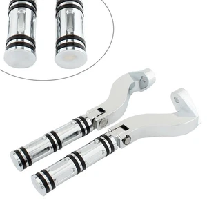 Chrome Rear Passenger Foot Peg Footrest Mount Bracket For Harley Touring 1993-23 - Picture 1 of 10