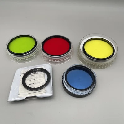 HOYA 67mm Y(K2) Yellow G(XO) Green R(25A) Red & 55mm 80B Blue Filter Lens 49-55 - Image 1 of 4