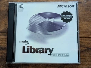 Microsoft MSDN Library Visual Studio 6.0 (1998) 2-CD Set w/ Case Windows 95/98 N - Picture 1 of 5