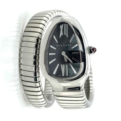 Reloj para dama Bvlgari Serpenti Tubogas cuarzo acero inoxidable esfera negra 102824 Foto 1 de 4