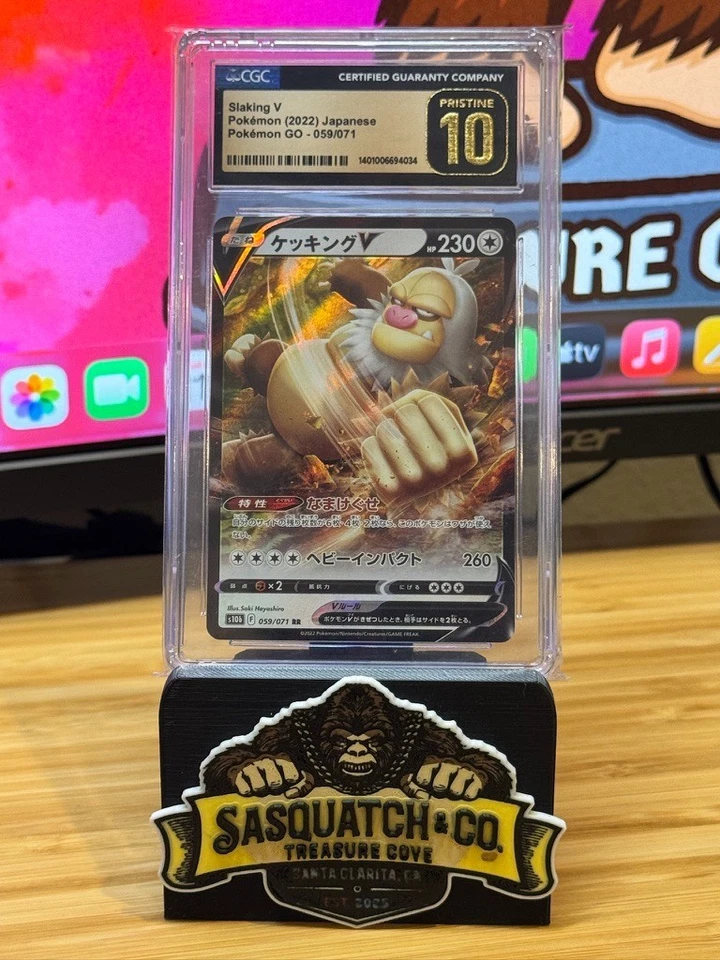 Pokémon TCG CGC Pristine 10 Slaking V 059/071 - Image 1 of 1