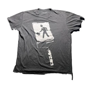 VTG 2 Sided Indecline Art T-Shirt Rare Black Cotton Sz XL - Picture 1 of 12