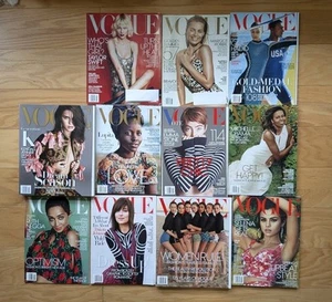 2016 - 2017 Vogue Magazine Lot Taylor Swift Margot Robbie Kendall Jenner SELENA - Picture 1 of 24