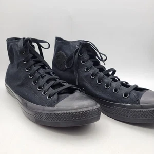 Converse Chuck Taylor All Star High Top Shoes Triple Black Sneakers Mens size 15 - Picture 1 of 10