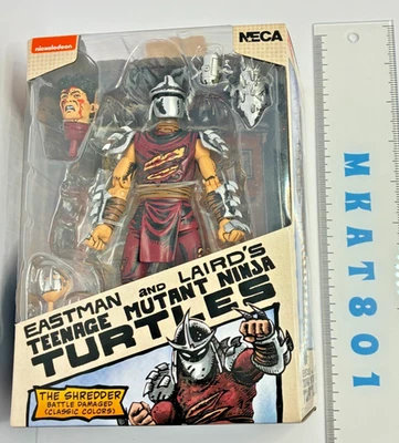 Figura Tortugas Ninja NECA TMNT Batalla Dañada Trituradora Mirage Comics Foto 1 de 4