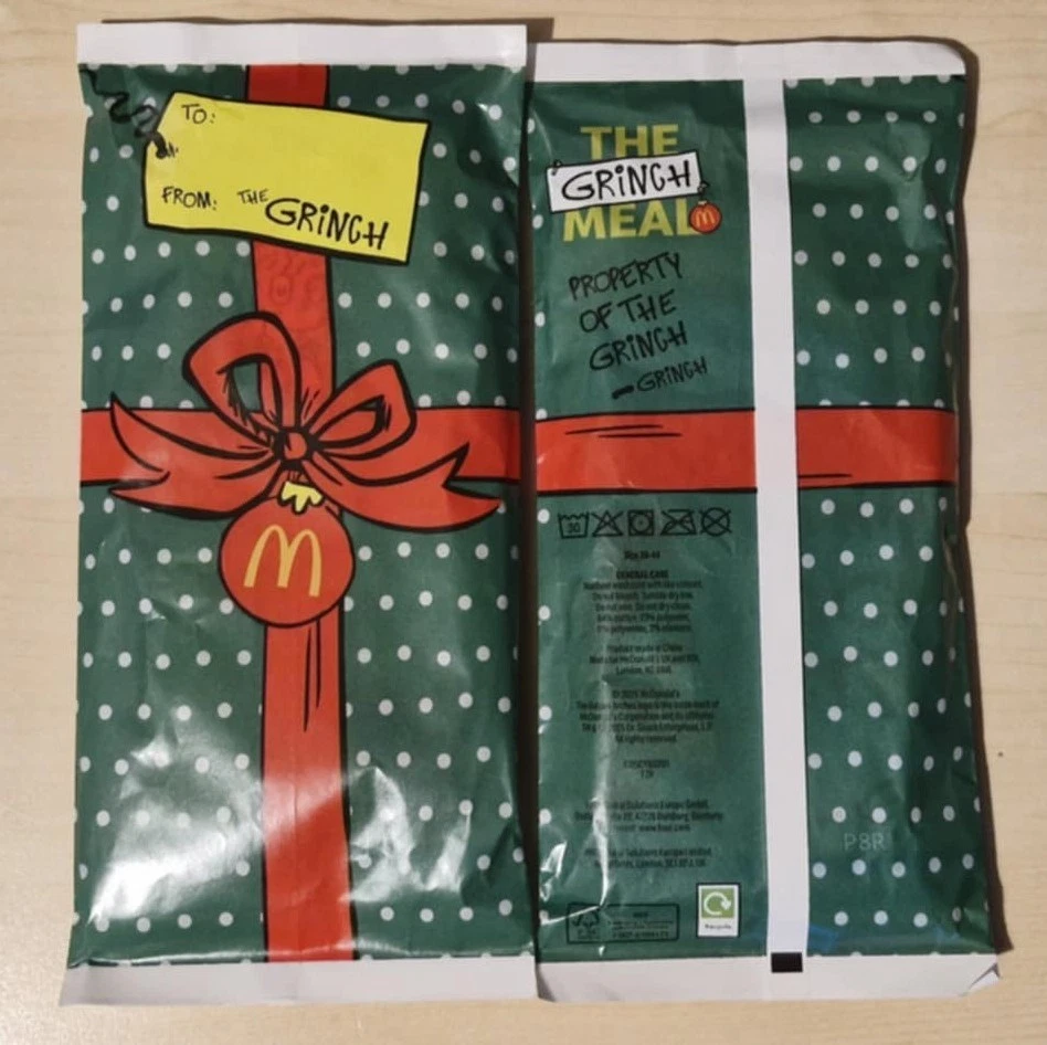 2025 McDonald's limited-edition Mis-Matched Grinch Socks  - UK Size 39-44 - Image 1 of 1