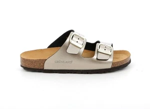 Grunland Damen Hausschuhe Sara Zweiband Sandalen Leder Hausschuhe Anatomisch - Bild 1 von 5
