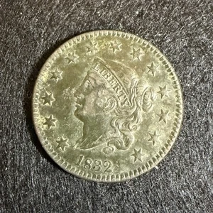 1832 Coronet Head / Liberty Head / Matron Head Large Cent Medium Letters VF - Picture 1 of 2