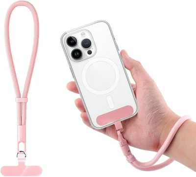Correa de muñeca para teléfono BOXOB, cordón cómodo teléfono celular rosa Foto 1 de 4