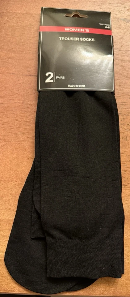 裤袜 Greenbrier 尺寸 4-8 黑色 2 包 职业工作袜 — 第 1/3 张图片