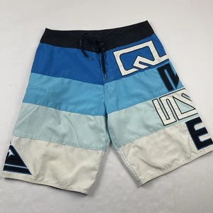 Quiksilver Board Shorts Men’s 32 10" Colorblock Blue Beach Swim Trunks - Picture 1 of 10
