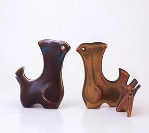 2 Keramik Skulpturen, Bertil Lundgren, Rörstrand, modern, 70er Jahre - Bild 1 von 8