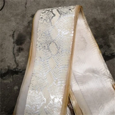 Real Leather Snake Skin Leather Hide Whole Pelts DIY Tanned Multicolor Material - Image 1 of 4