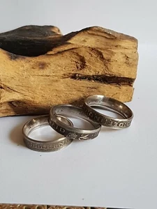 Coin Ring Crafted From One Shilling Birthday Gift Idea Let Me Know Size - Picture 1 of 4