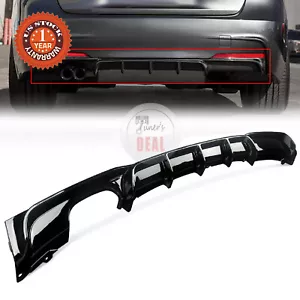 Rear Bumper Diffuser Lip Gloss Black For 2012-2018 BMW F30 F31 320i 328i M Sport - Picture 1 of 13
