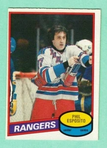 (1) PHIL ESPOSITO 1980-81 O-PEE-CHEE # 100 RANGERS EX-MT CARD (K2873) - Picture 1 of 2