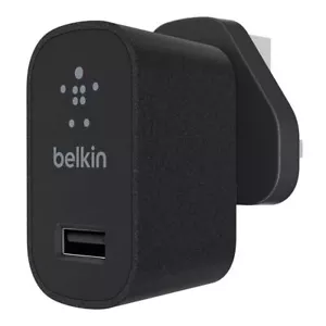 Belkin 12W Mixit 2.4 Amp UK Mains Charger Black - F8M731drBLK - Picture 1 of 1