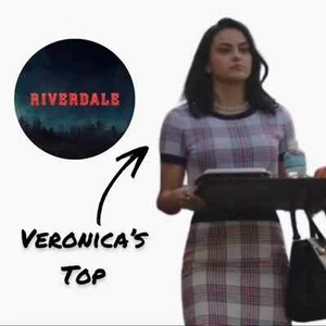 Merino Wool Plaid Sweater ASO Veronica - Riverdale - Picture 1 of 9