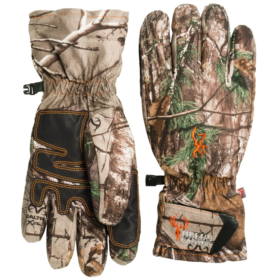 Browning Hell's Canyon Primaloft Hunting Gloves - Realtree Camo - Size L - NEW! - Image 1 of 1