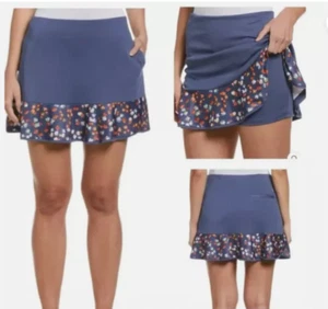 Callaway Skort Medium Floral TrueSculpt Skirt Opti Dri Blue NWT SZ L - Picture 1 of 4