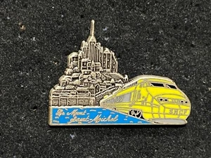 a PINS PIN ENAMEL TRAIN TGV LE MONT SAINT MICHEL VERSION ARGENT - Imagen 1 de 1